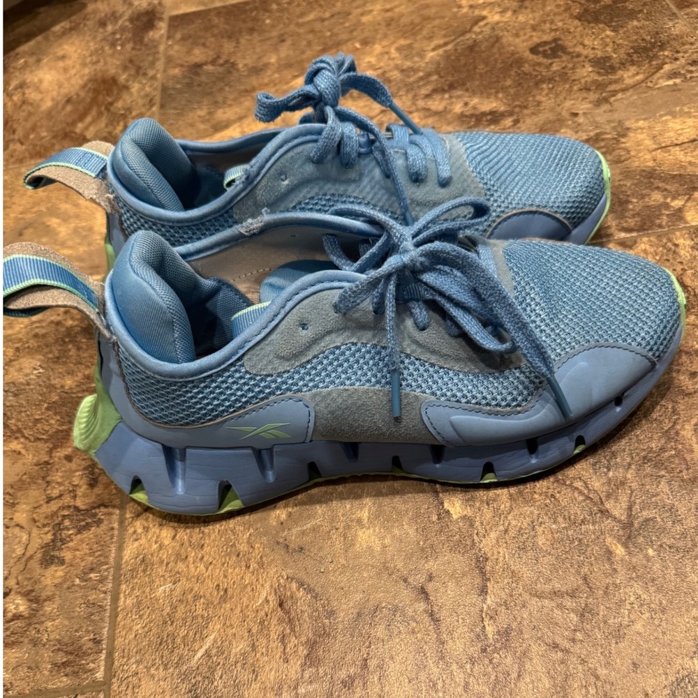 Reebok Zig Dynamica 4 Women's Running Shoes Blue Athletic‎ Sneakers Size 7